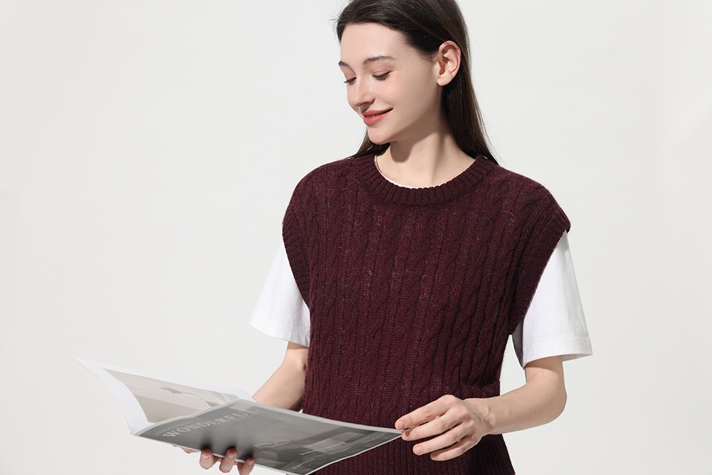 lady sweater vest
